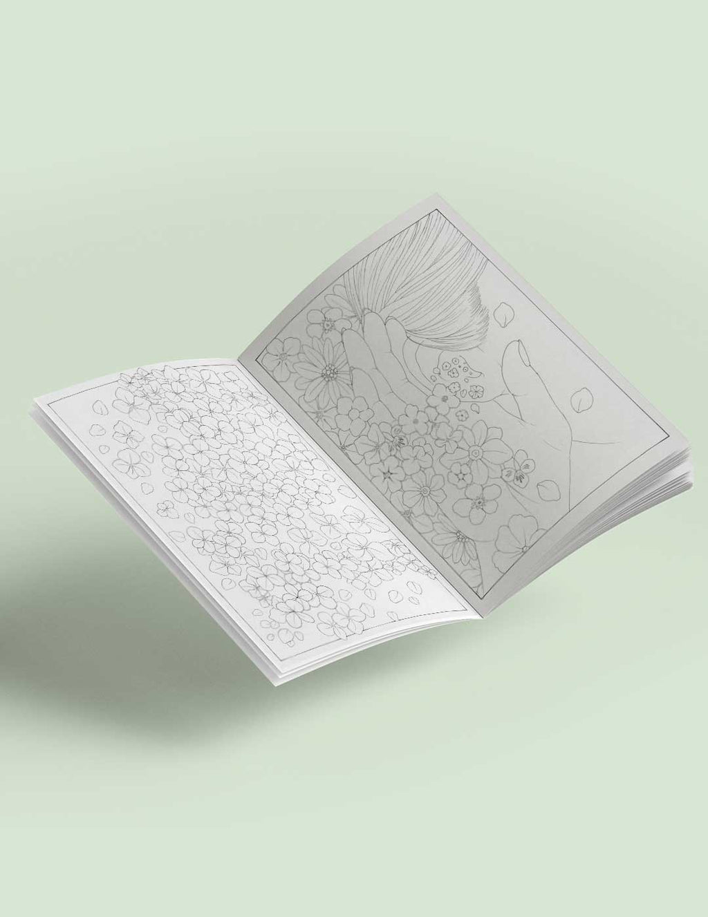 A Symphony of Flowers Colouring Book