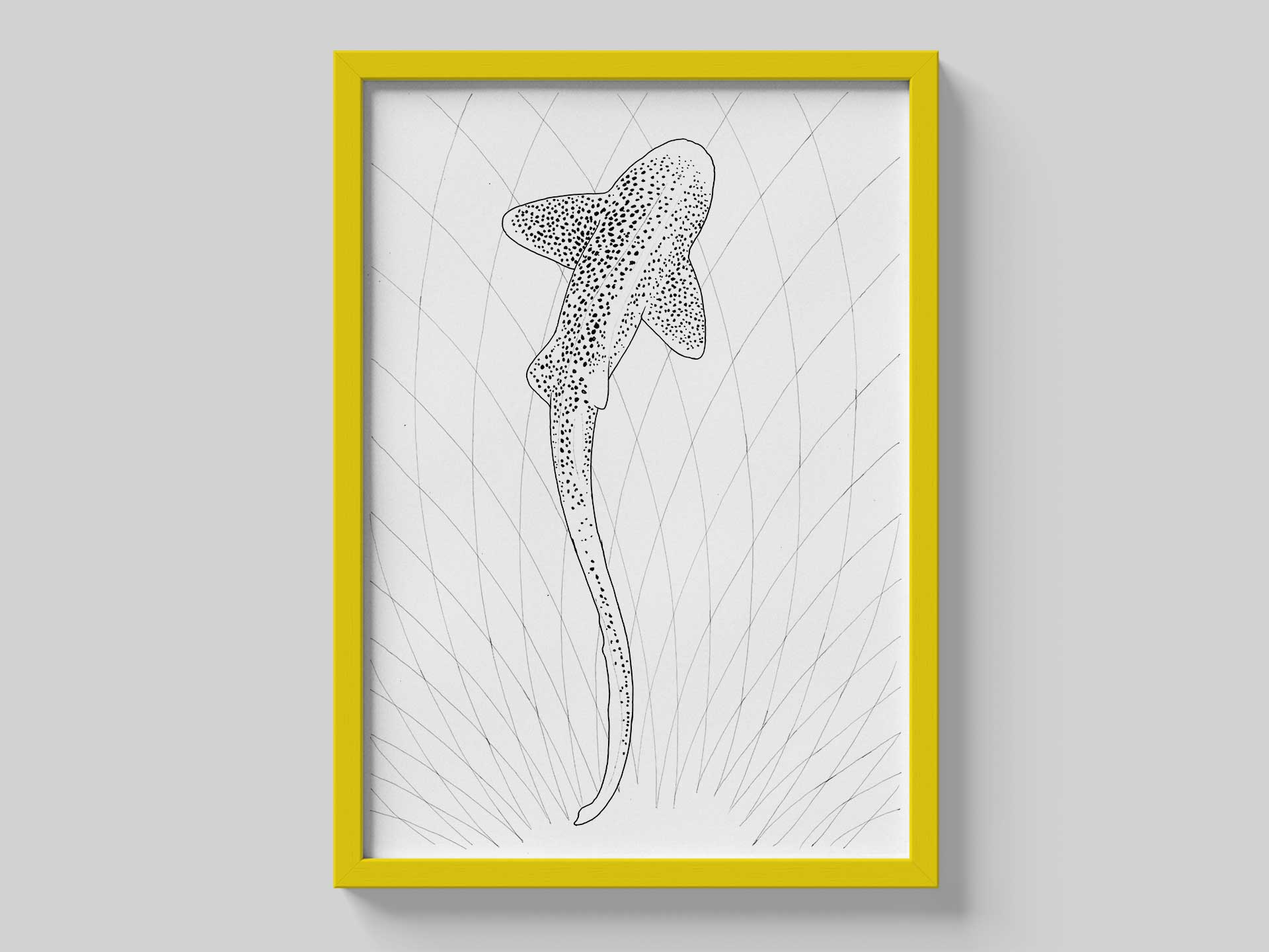 Psychedelic Sharks A2 Prints