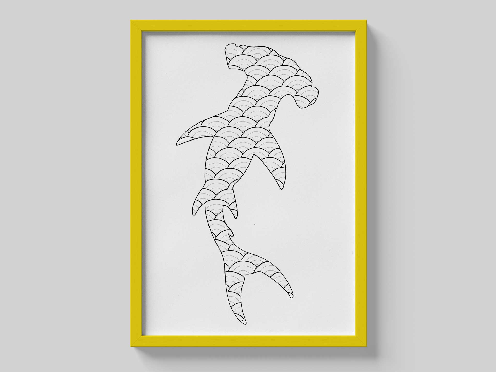 Psychedelic Sharks A2 Prints
