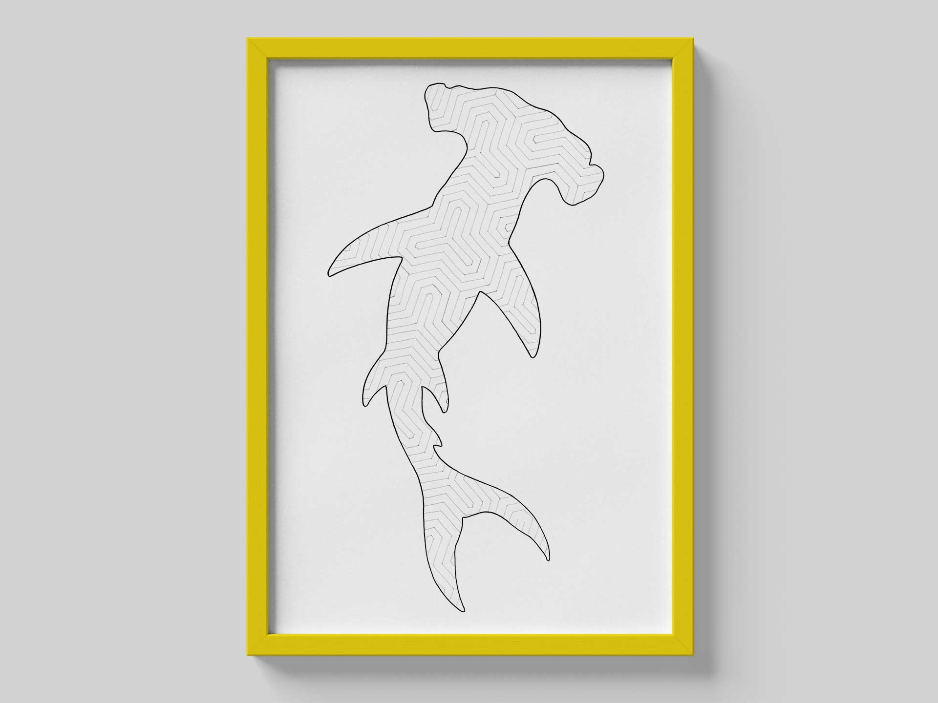 Psychedelic Sharks A2 Prints