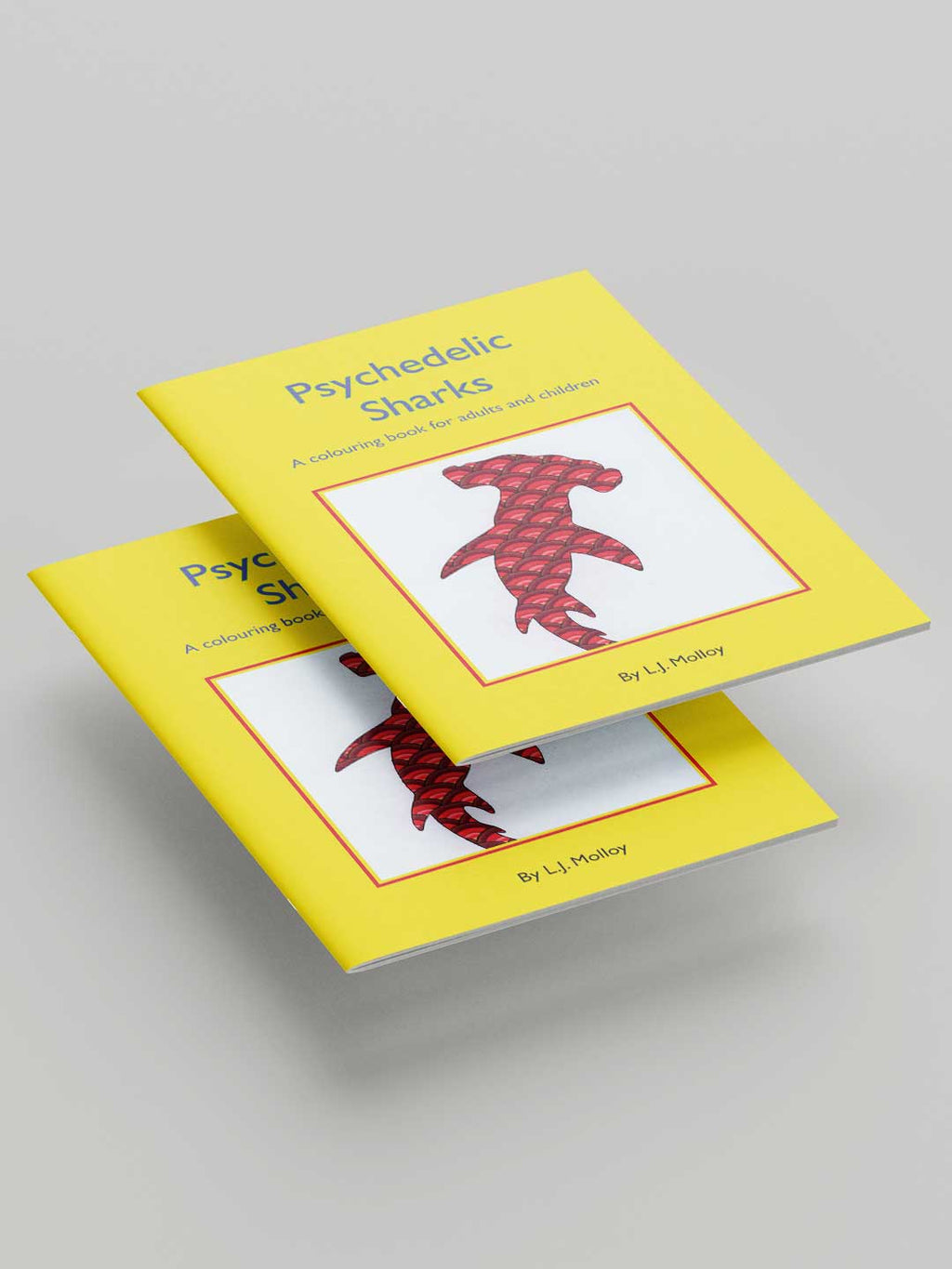 Psychedelic Sharks Colouring Book